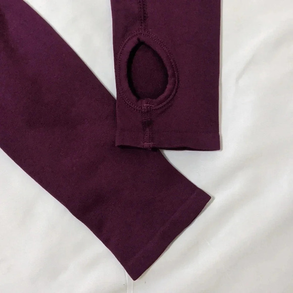 Fabletics Arta Seamless Long Sleeve Top, Port Wine Size S - Picture 6 of 15